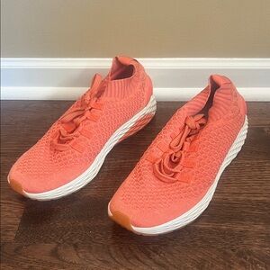 Men’s Nobull Orange Diamond Knit Shoes